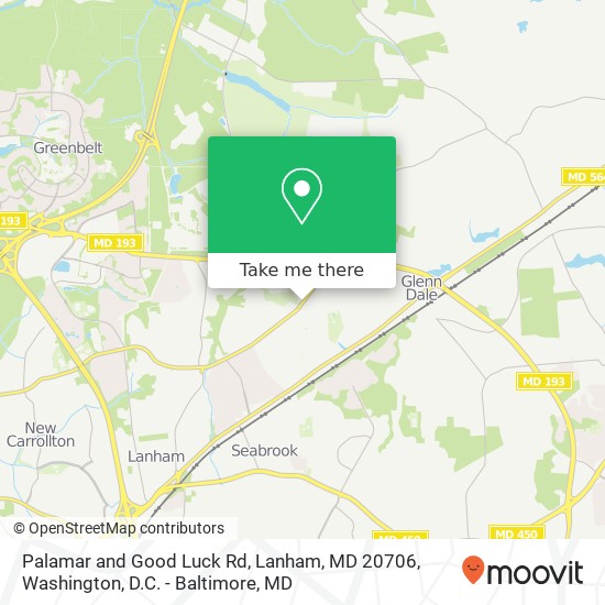 Mapa de Palamar and Good Luck Rd, Lanham, MD 20706