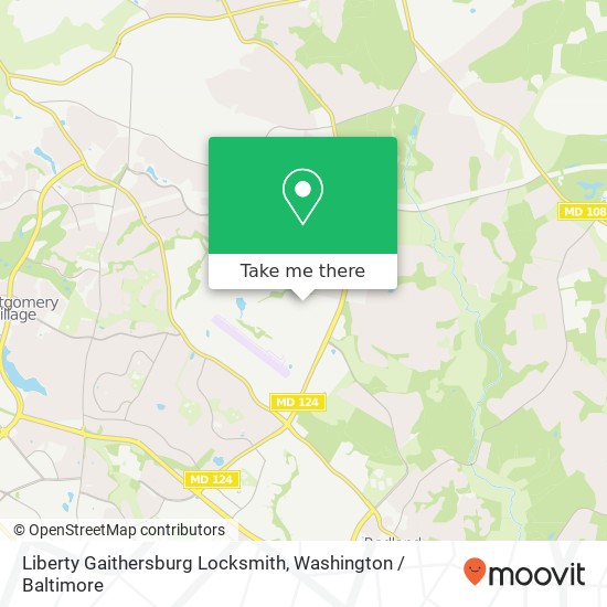 Mapa de Liberty Gaithersburg Locksmith, 7611 Rickenbacker Dr