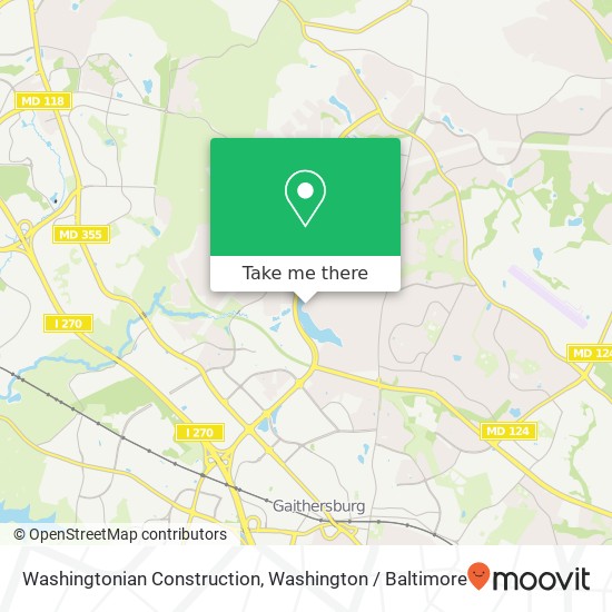 Washingtonian Construction map