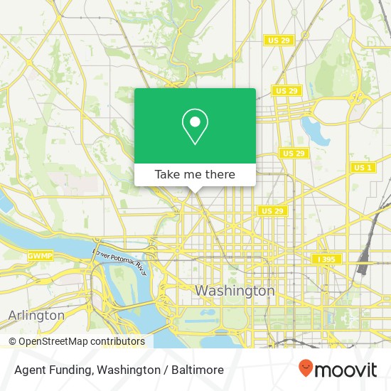 Mapa de Agent Funding, 1710 Connecticut Ave NW