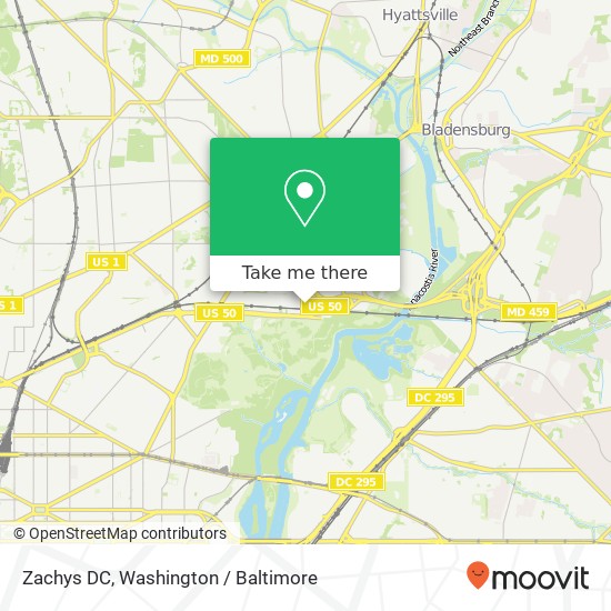 Zachys DC map