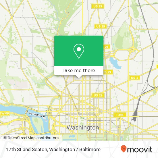 Mapa de 17th St and Seaton, Washington, DC 20009