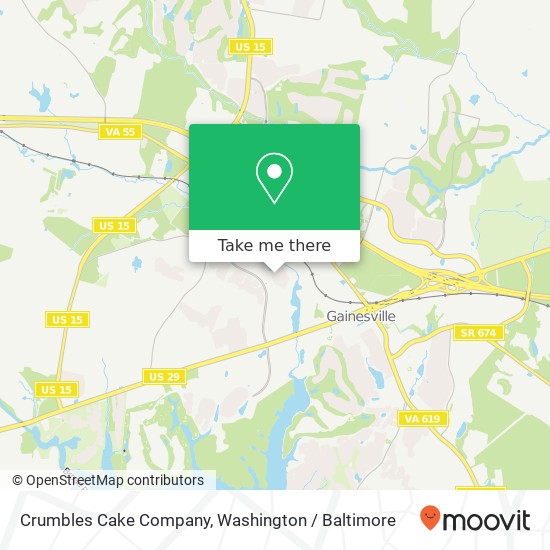 Mapa de Crumbles Cake Company, Links Pond Cir