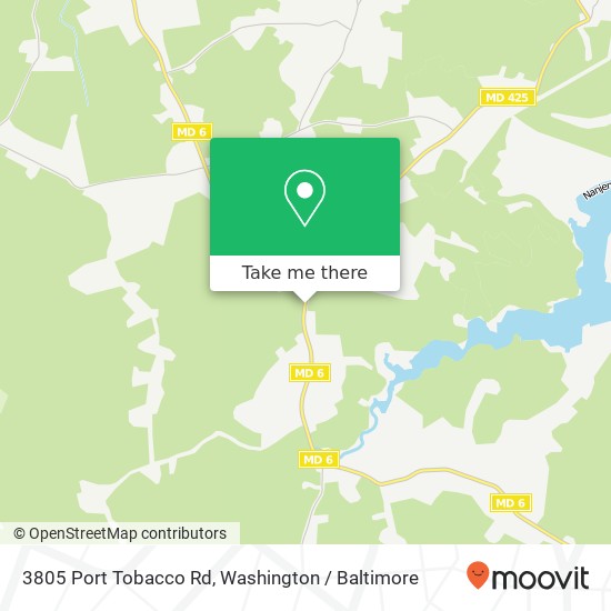 Mapa de 3805 Port Tobacco Rd, Nanjemoy, MD 20662