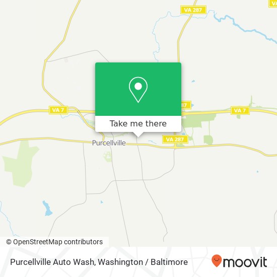 Mapa de Purcellville Auto Wash, 128 N Maple Ave