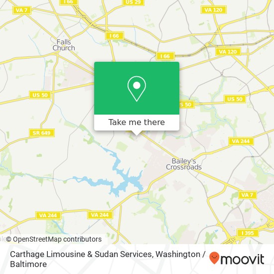 Carthage Limousine & Sudan Services map