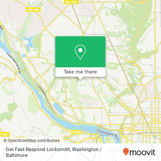 Mapa de Get Fast Respond Locksmith, 4000 Tunlaw Rd NW