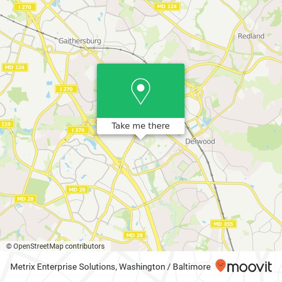 Mapa de Metrix Enterprise Solutions, 2099 Gaither Rd