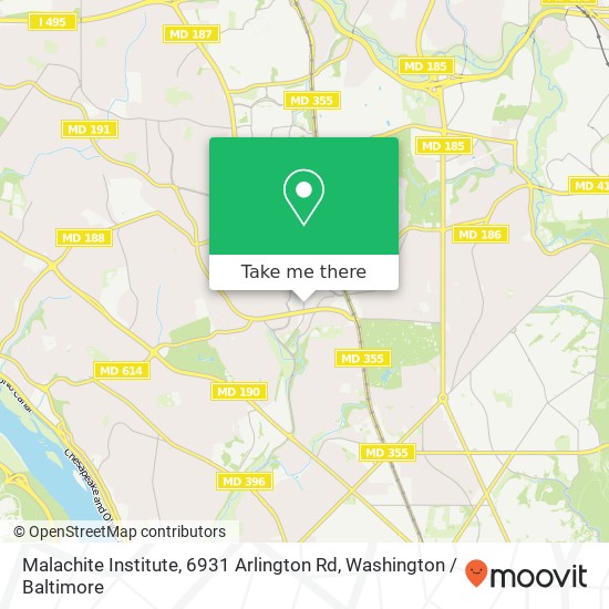 Malachite Institute, 6931 Arlington Rd map