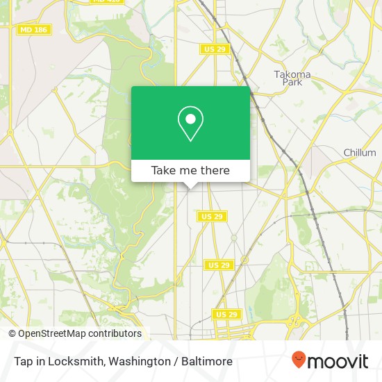 Mapa de Tap in Locksmith, 1365 Kennedy St NW