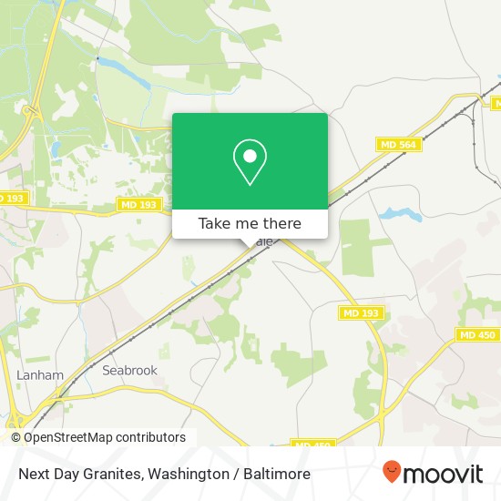 Next Day Granites, 10805 Lanham Severn Rd map