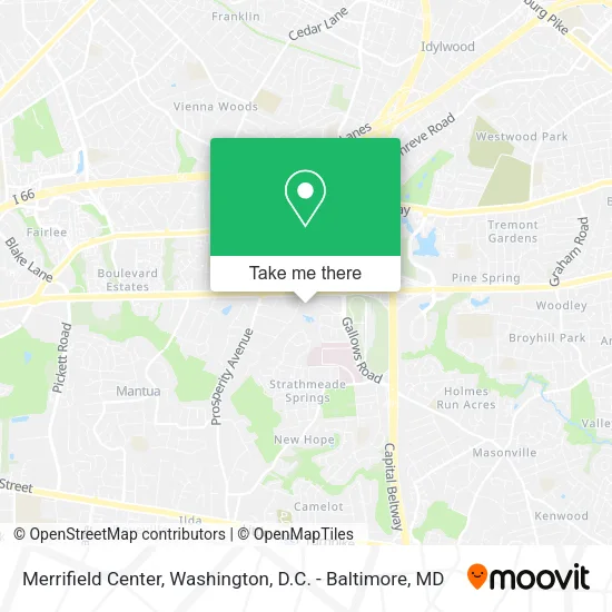 Mapa de Merrifield Center