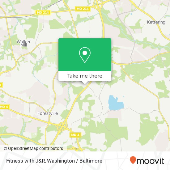 Mapa de Fitness with J&R, 8721 Darcy Rd