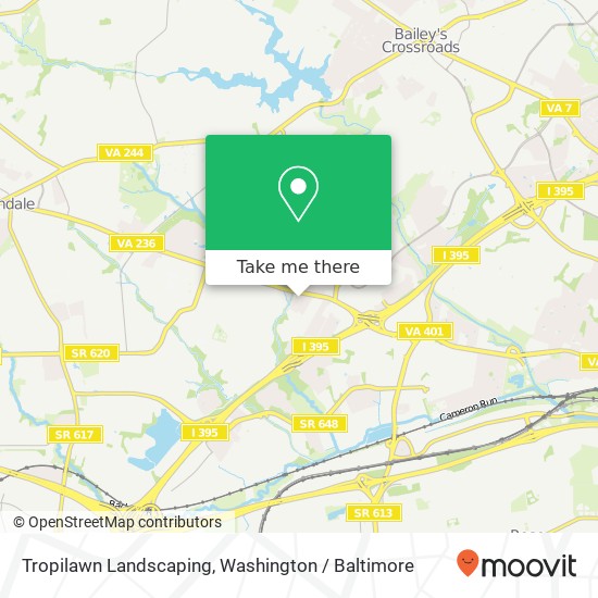 Mapa de Tropilawn Landscaping, Fran Pl