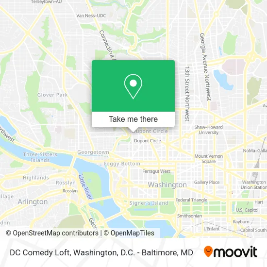 DC Comedy Loft map
