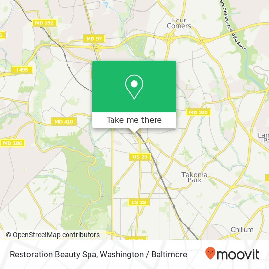 Restoration Beauty Spa map