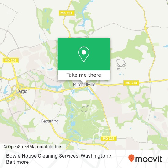 Bowie House Cleaning Services, 12138 Central Ave map