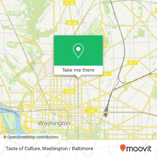 Mapa de Taste of Culture, 1911 7th St NW