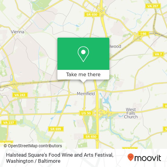 Mapa de Halstead Square's Food Wine and Arts Festival