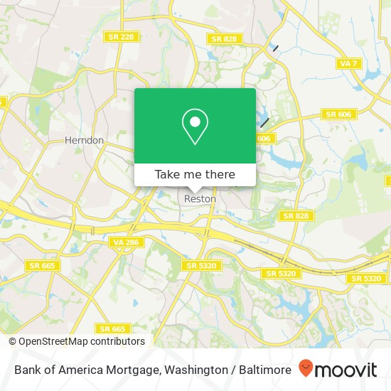 Mapa de Bank of America Mortgage, 11951 Freedom Dr