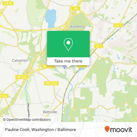 Mapa de Pauline Cook, 6011 Ammendale Rd