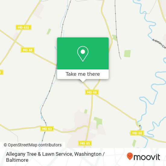 Mapa de Allegany Tree & Lawn Service