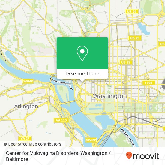 Mapa de Center for Vulovagina Disorders, 908 New Hampshire Ave NW