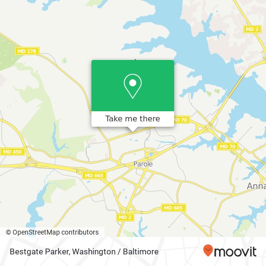 Mapa de Bestgate Parker, Annapolis, MD 21401
