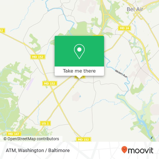 Mapa de ATM, 1515 Bel Air Rd