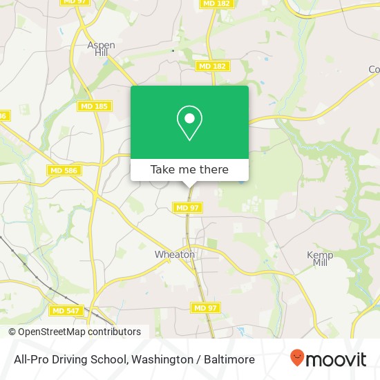 All-Pro Driving School, 12020 Georgia Ave map