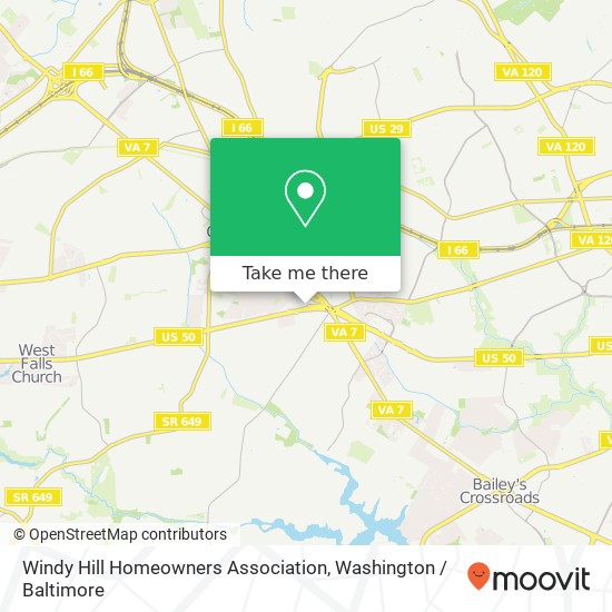 Mapa de Windy Hill Homeowners Association