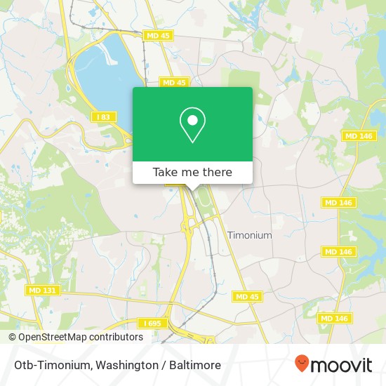Otb-Timonium, 2200 York Rd map