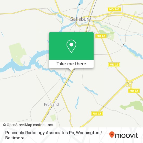 Mapa de Peninsula Radiology Associates Pa, 105 Pine Bluff Rd