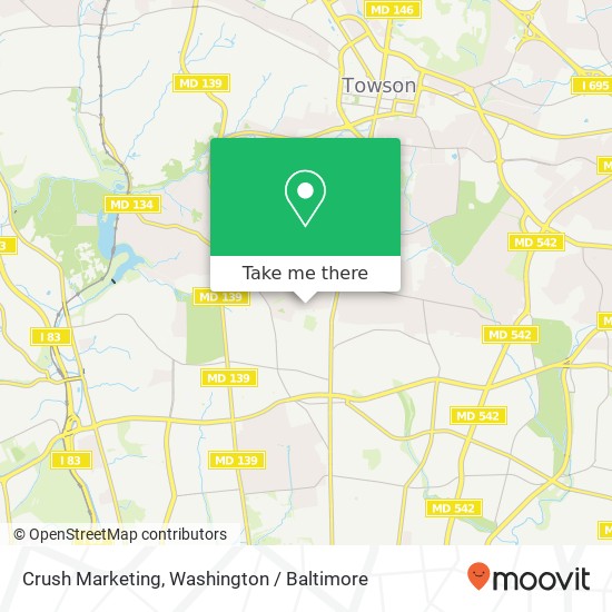 Mapa de Crush Marketing, Overbrook Rd