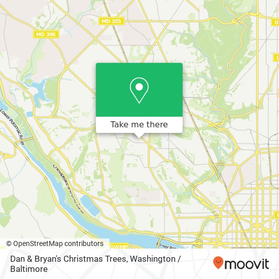 Dan & Bryan's Christmas Trees, Klingle Pl NW map