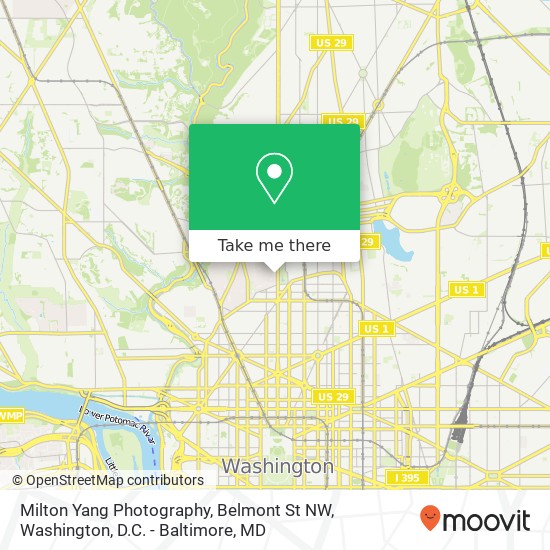 Mapa de Milton Yang Photography, Belmont St NW