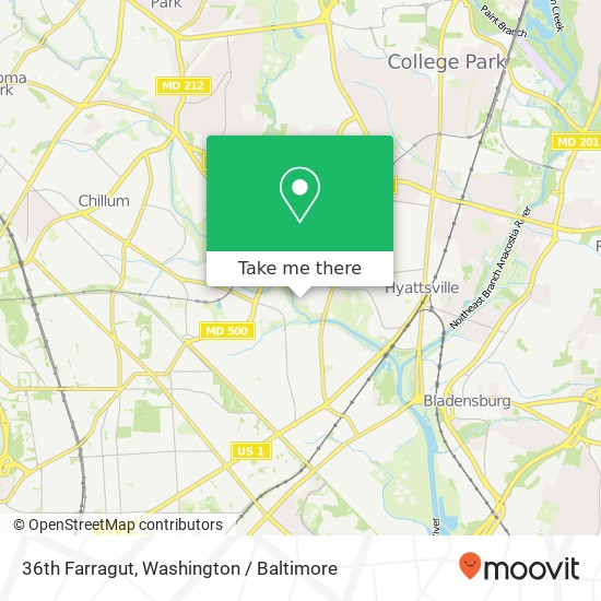 36th Farragut, Hyattsville, MD 20782 map