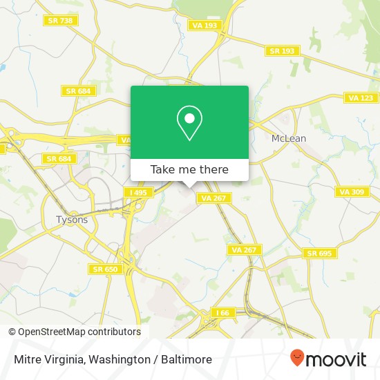 Mitre Virginia map