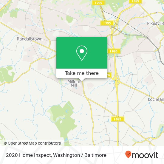 Mapa de 2020 Home Inspect, N Rolling Rd