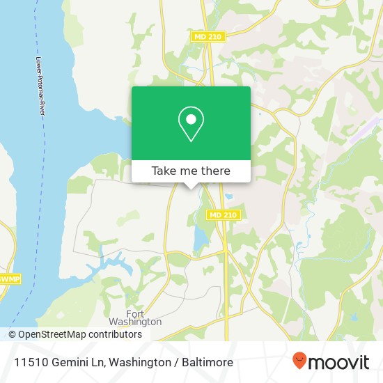 11510 Gemini Ln, Fort Washington, MD 20744 map