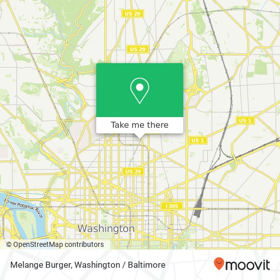 Melange Burger, 2100 Vermont Ave NW map