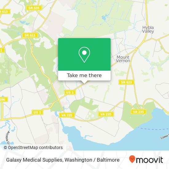 Mapa de Galaxy Medical Supplies, 8619 Engleside Office Park