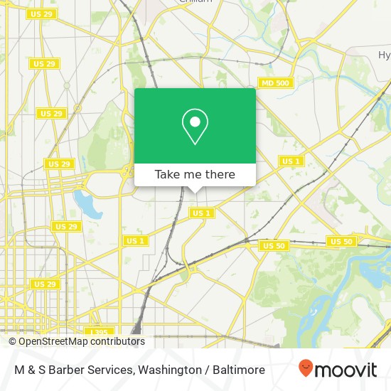 Mapa de M & S Barber Services