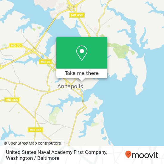 Mapa de United States Naval Academy First Company