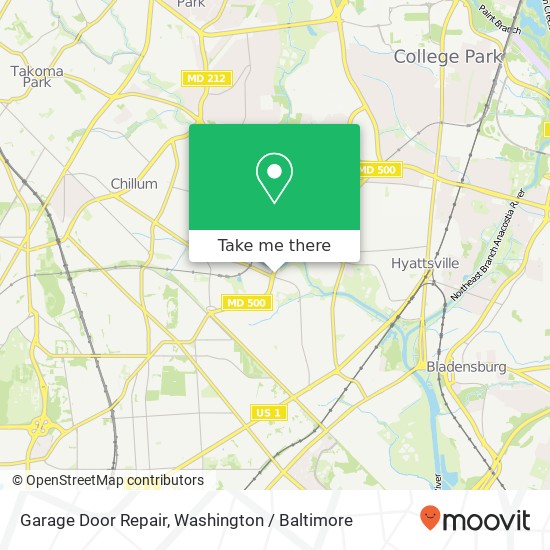 Garage Door Repair, 3201 Queens Chapel Rd map