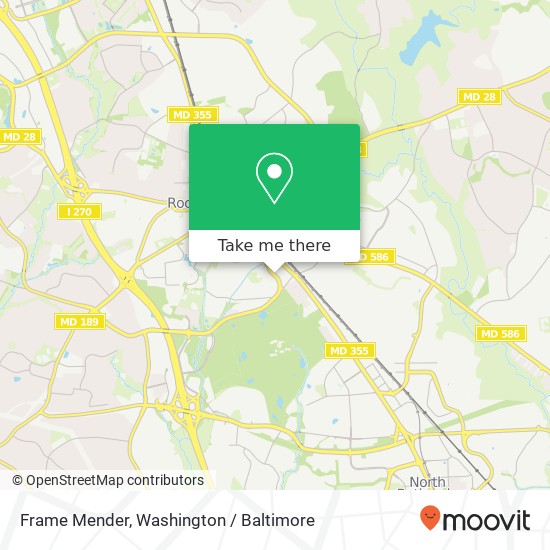 Mapa de Frame Mender, Wootton Pkwy