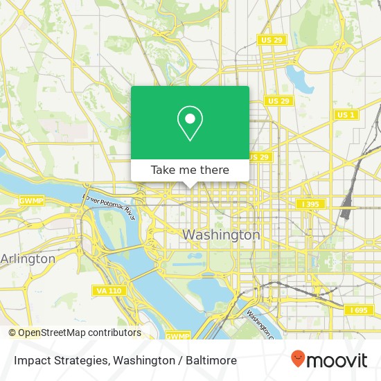 Mapa de Impact Strategies, 1900 L St NW