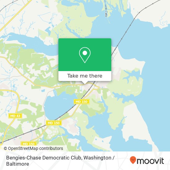 Bengies-Chase Democratic Club map