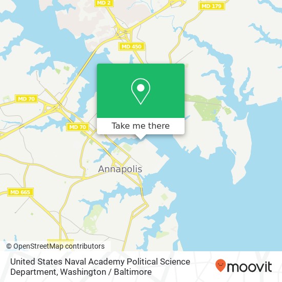United States Naval Academy Political Science Department, 589 McNair Rd map