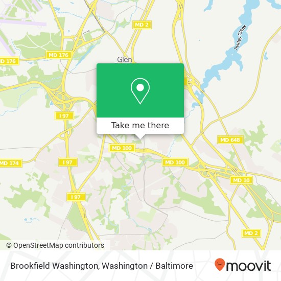 Mapa de Brookfield Washington